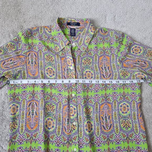 Chaps EST 1978 Women's Print Shirt Size M - Picture 7 of 12
